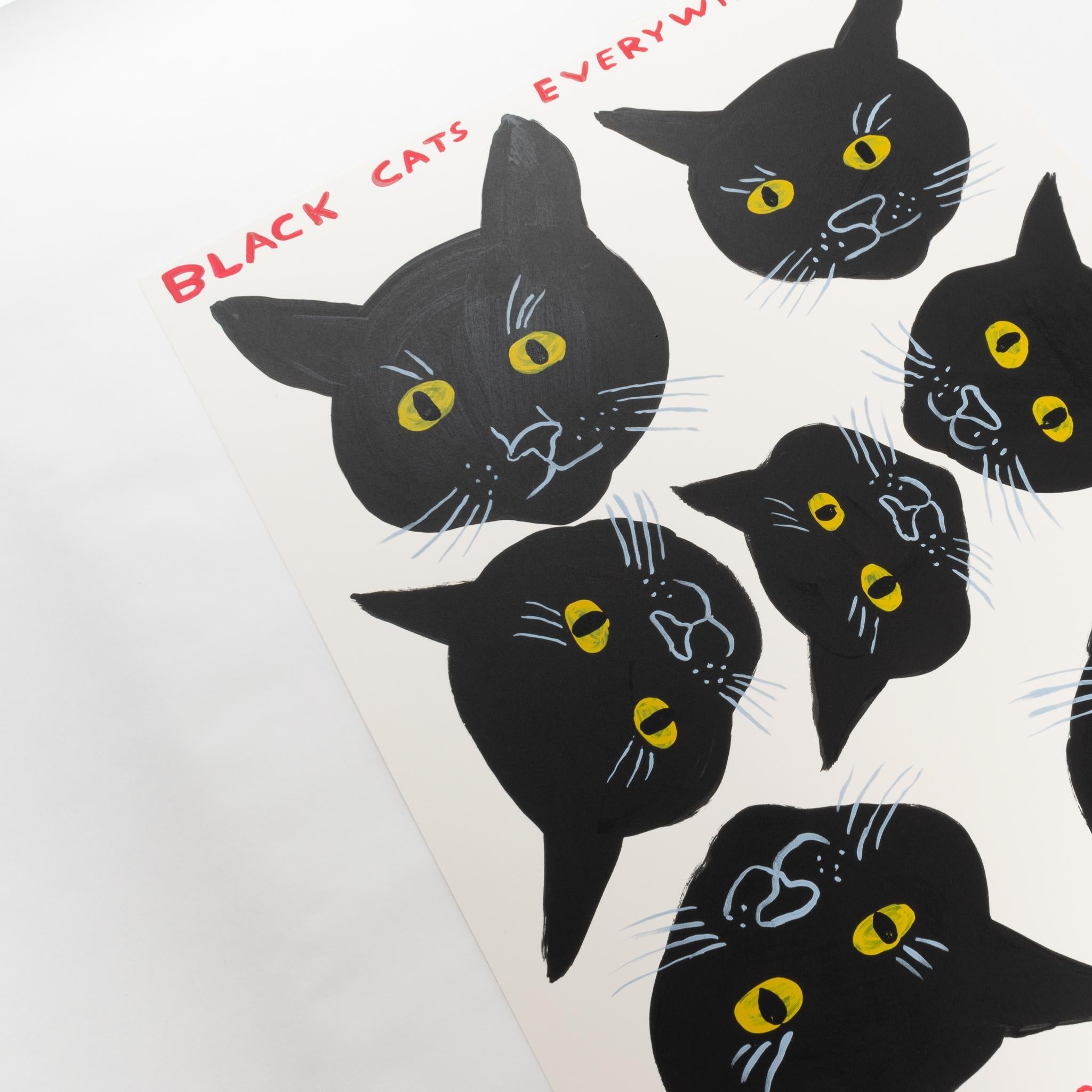 David Shrigley: Artworks for sale Black Cats Everywhere – ARTETRAMA
