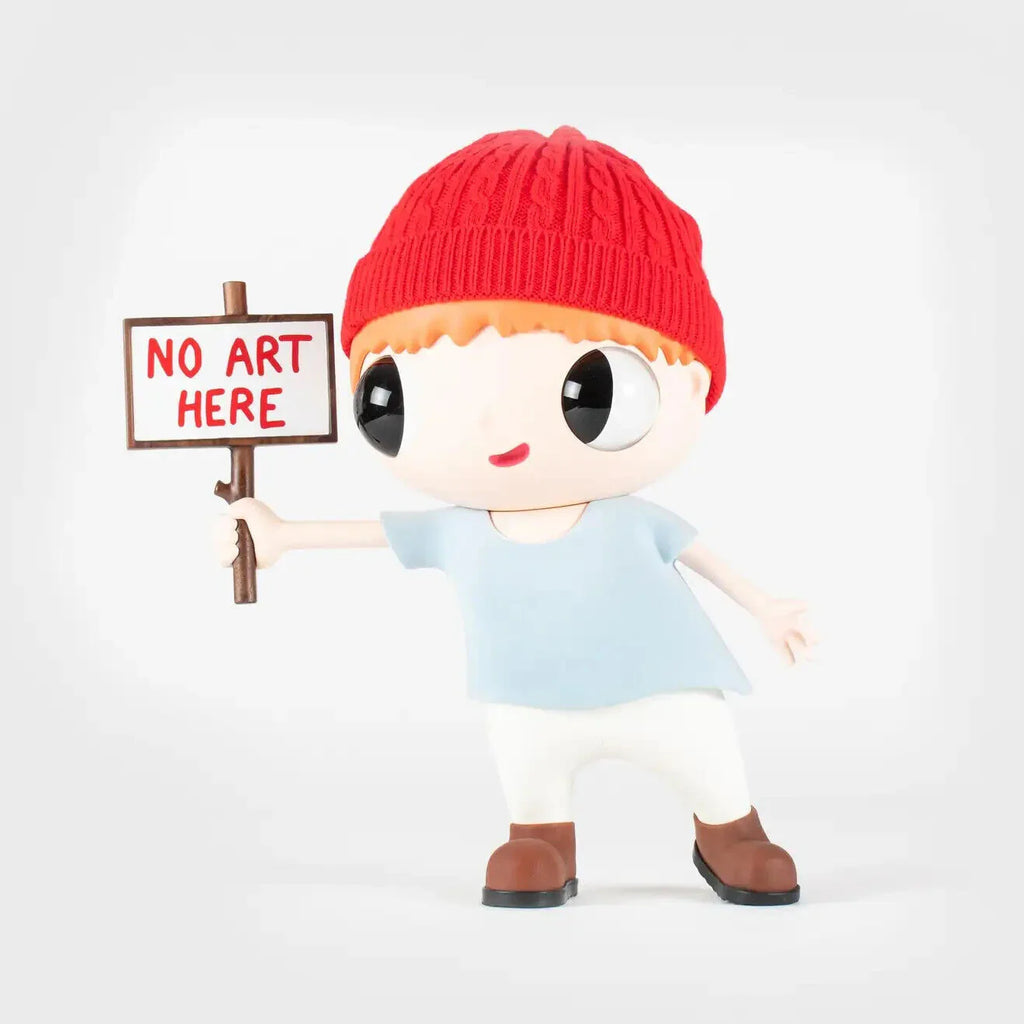Javier Calleja Artworks for sale - No Art Here (Wood) – ARTETRAMA
