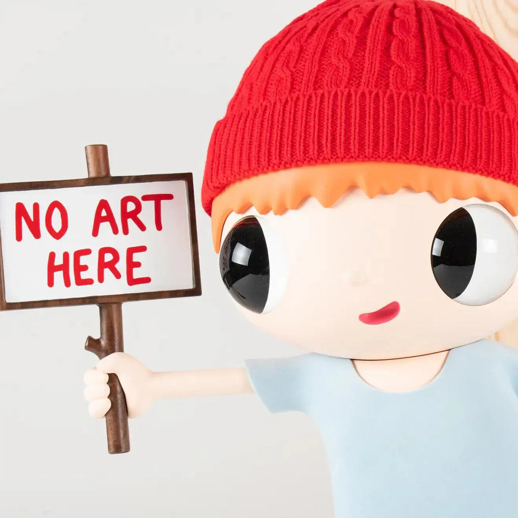 Javier Calleja Artworks for sale - No Art Here (Wood) – ARTETRAMA