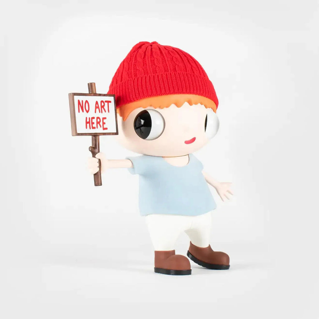 Javier Calleja Artworks for sale - No Art Here (Wood) – ARTETRAMA