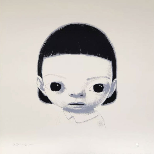 Main view of "Hanan" by Roby Dwi Antono, monochrome print with smooth graphite shading on matte paper featured at Artetrama.