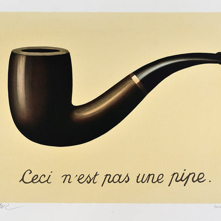 La Trahison des Images, 1929 - Ceci n'est pas une pipe (The Treachery of Images, 1929 - This is not a pipe) - artetrama