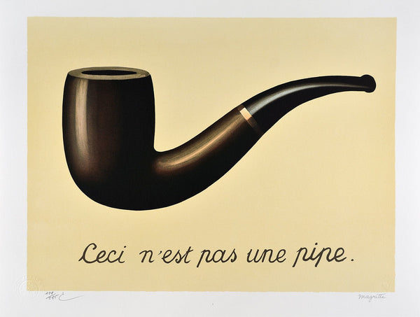 La Trahison des Images, 1929 - Ceci n'est pas une pipe (The Treachery of Images, 1929 - This is not a pipe) - artetrama