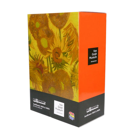 Vincent Van Gogh - Sunflowers 400% & 100% - artetrama